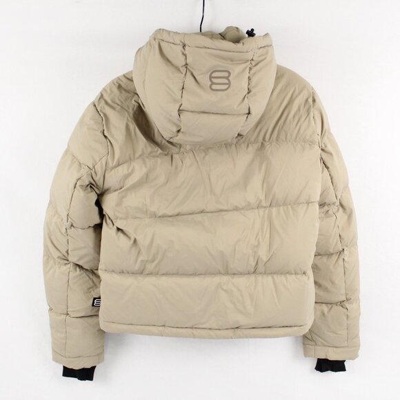 Aritzia The Super Puff Shorty Puffer Jacket in Fluent Taupe - Size 3XS - NWT - Picture 2 of 10